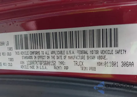 2015 Ram 1500 Express from USA, damaged, VIN 1C6RR7KT6FS600152